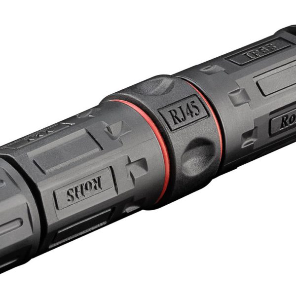 GOOBAY αδιάβροχος σύνδεσμος RJ45 Cat 6 79566, IP68, μαύρο