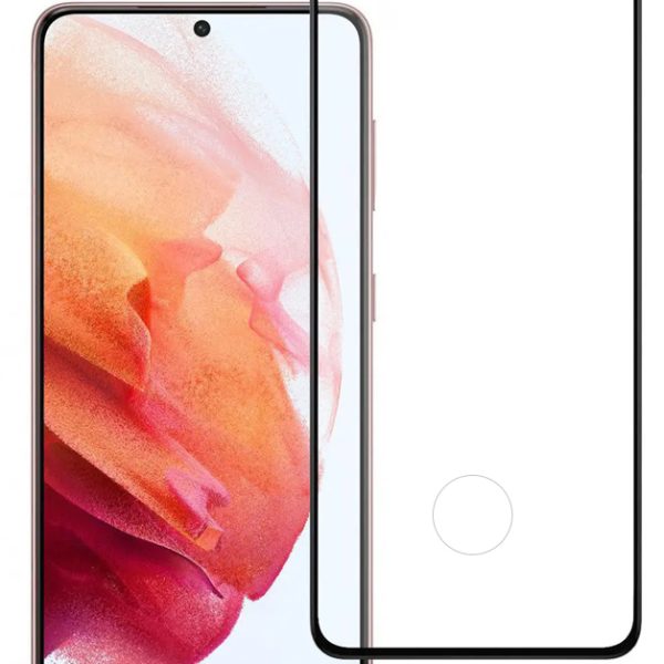 POWERTECH tempered glass 3D, full glue, Samsung S21 5G, μαύρο