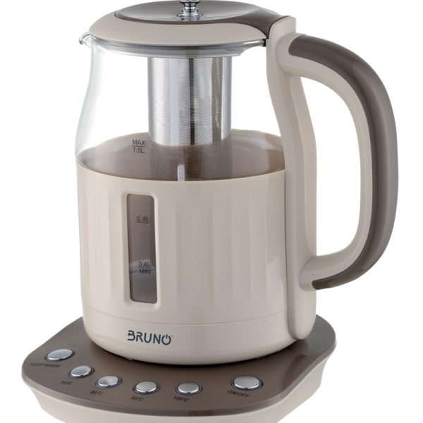 BRUNO ηλεκτρικός βραστήρας BRN-0053, με φίλτρο για τσάι, 2200w, 1.5t