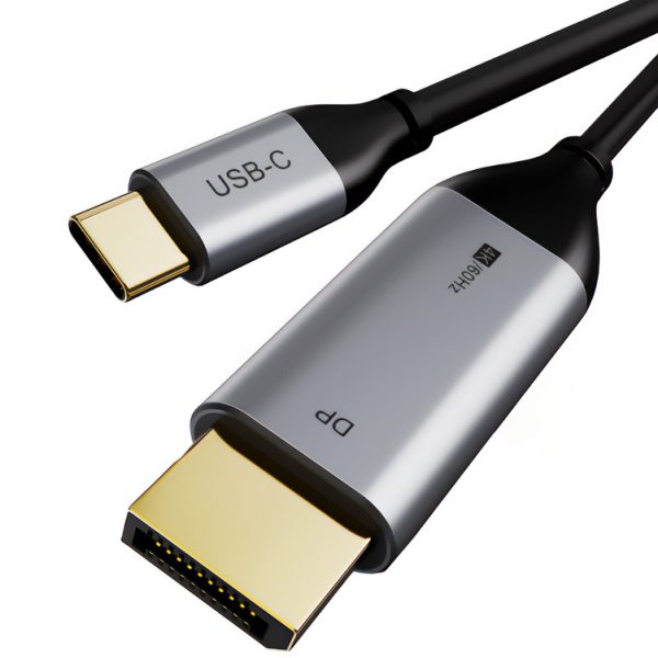 CABLETIME καλώδιο USB-C σε DisplayPort CT-CMDP2, 4K/60Hz, 1.8m, μαύρο
