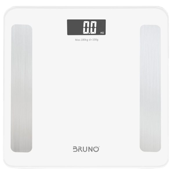 BRUNO Smart ψηφιακή ζυγαριά με λιπομετρητή BRN-0058, έως 180kg, λευκή