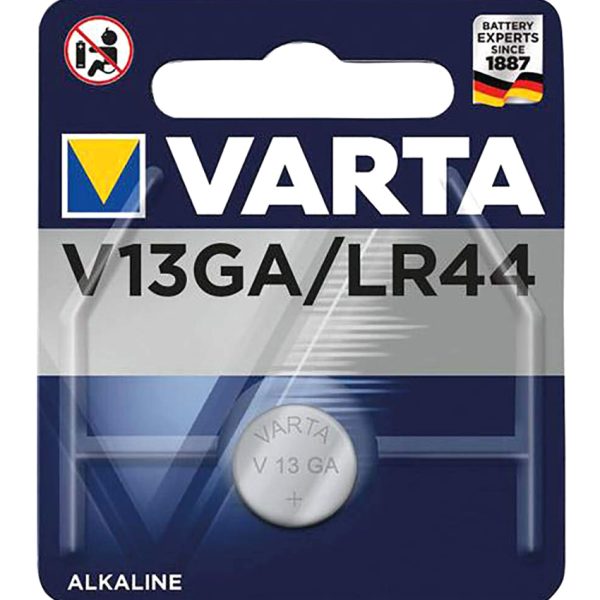 VARTA αλκαλική μπαταρία LR44, 1.5V, 1τμχ