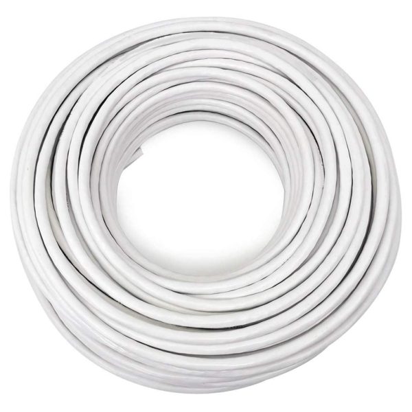 MABIKAL καλώδιο κεραίας 75Ohm, 1mm, 100m, λευκό