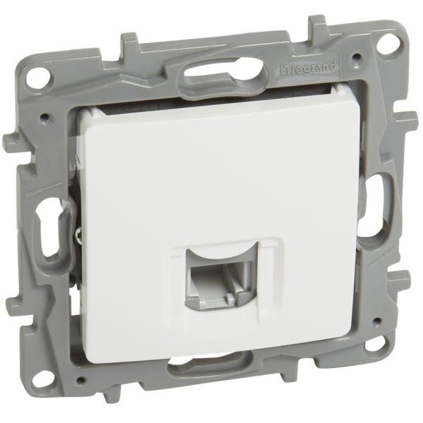 LEGRAND πρίζα RJ11 764569, λευκή