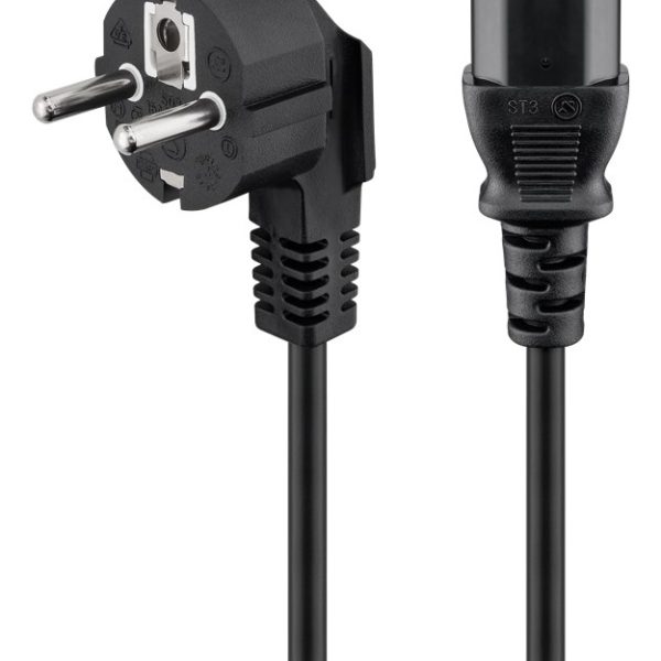 GOOBAY καλώδιο τροφοδοσίας 95142, 3G 1.00mm², 3m, μαύρο