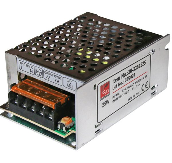 ADELEQ τροφοδοτικό DC 30-3361225, 240V, 12VDC, 0.3A, 25W
