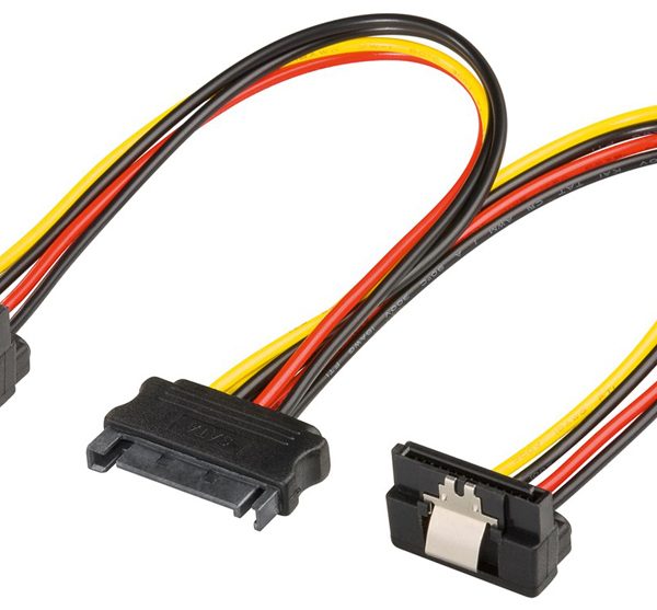 GOOBAY καλώδιο SATA Standard σε 2 SATA-Standard 90 °, 0.2m