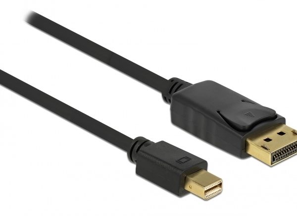 DELOCK καλώδιο mini DisplayPort σε DisplayPort 82438, 4K/60Hz, 2m, μαύρο