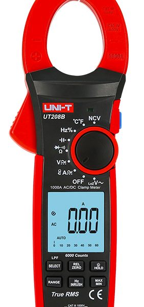 UNI-T πολύμετρο & αμπεροτσιμπίδα UT208B, 1000A AC/DC, NCV, True RMS