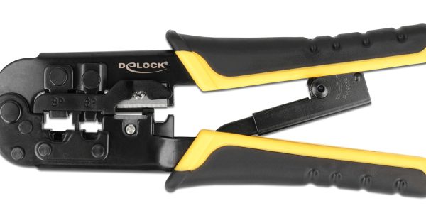 DELOCK εργαλείο πτύχωσης με απογυμνωτή καλωδίων RJ45/12/11 90505, 8+6+4P