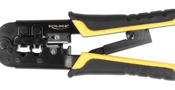 DELOCK εργαλείο πτύχωσης με απογυμνωτή καλωδίων RJ45/12/11 90520, 8+6P
