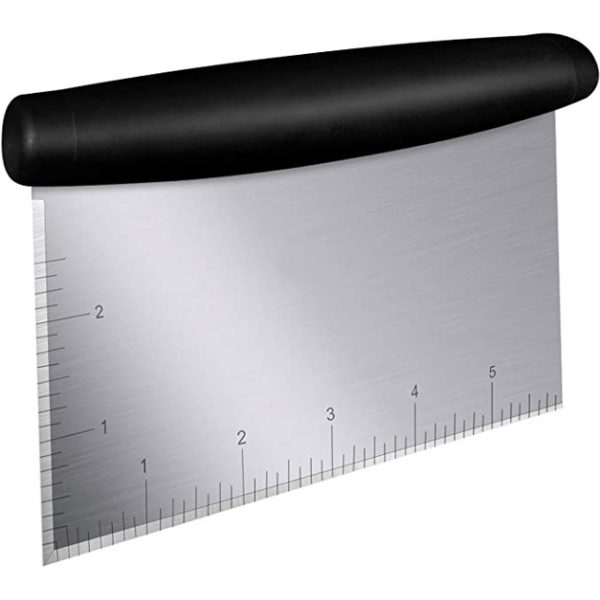 Σπάτουλα-κόφτης ζύμης HUH-0021, με μεζούρα, ανοξείδωτο