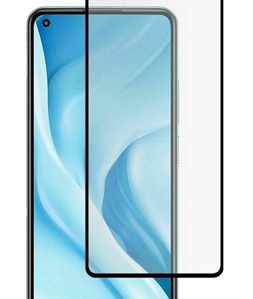 POWERTECH tempered glass 5D TGC-0523 για Xiaomi Mi 11 Lite 4G/5G, μαύρο