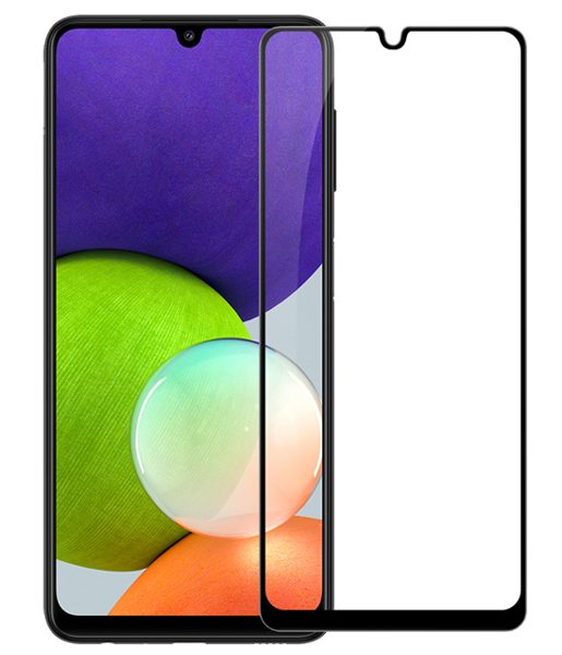 POWERTECH tempered glass 9H 5D TGC-0526 για Samsung Galaxy A22, μαύρο