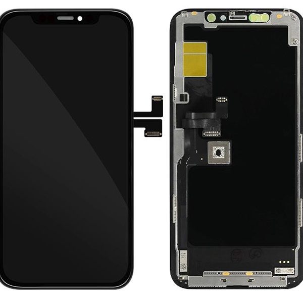 TW INCELL LCD για iPhone 11 Pro, camera-sensor ring, earmesh, μαύρη