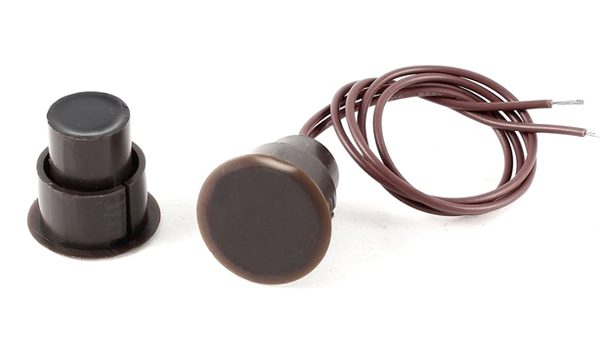 Μαγνητική επαφή συναγερμού MC-36, 40mm, καφέ, 10τμχ