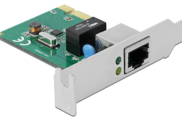 DELOCK κάρτα επέκτασης PCI Express σε RJ45 90381, 1000Mbps, low profile