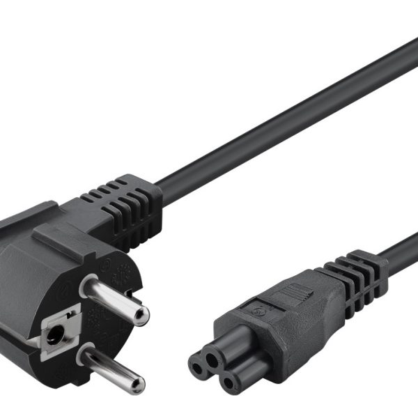 POWERTECH καλώδιο τροφοδοσίας CAB-P027, CCA, 3x 0.75mm, 1.5m, μαύρο