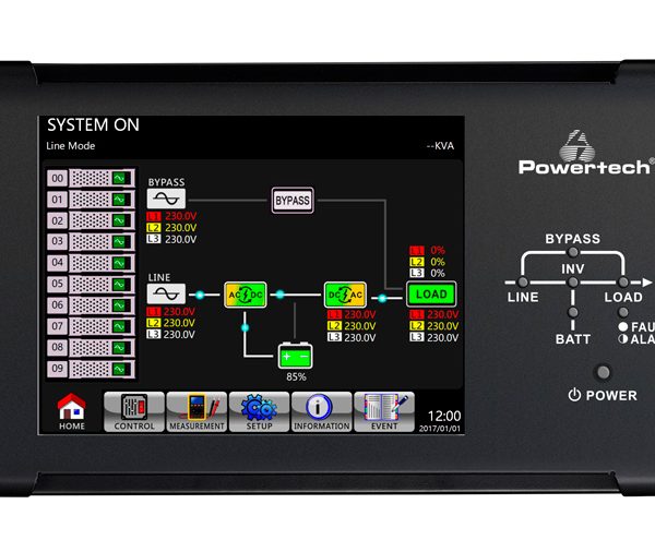 POWERTECH LCD οθόνη αφής 10" PT-10LM, για συστήματα UPS
