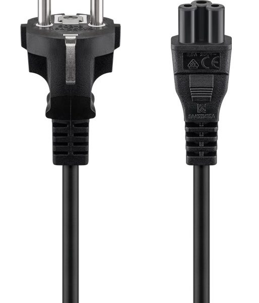 GOOBAY καλώδιο τροφοδοσίας 57846, 0.75mm², 1m, μαύρο