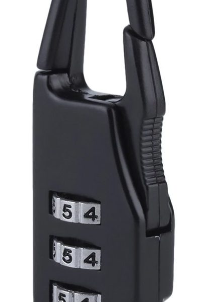 Λουκέτο ασφαλείας συνδυασμού ARHU-LOCK, με γάντζο, μεταλλικό, μαύρο