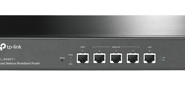 TP-LINK load balance broadband router TL-R480T+, 5x Ethernet port, Ver 9