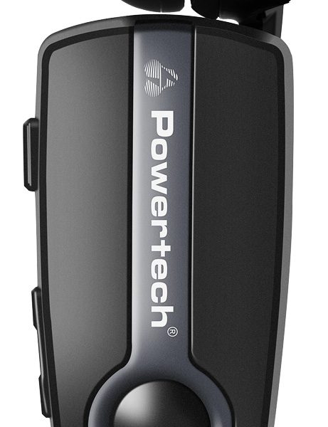 POWERTECH earphone Klipp 2 PT-998 multipoint, Bluetooth 5.1, USB-C, γκρι