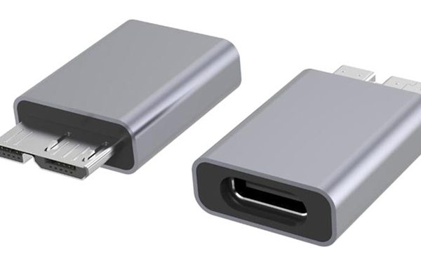 POWERTECH αντάπτορας USB 3.0 Micro B σε USB-C PTH-067, 5Gbps, γκρι