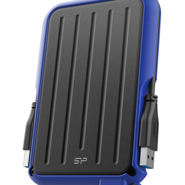 SILICON POWER εξωτερικός HDD Armor A66, 2TB, USB 3.2, μπλε