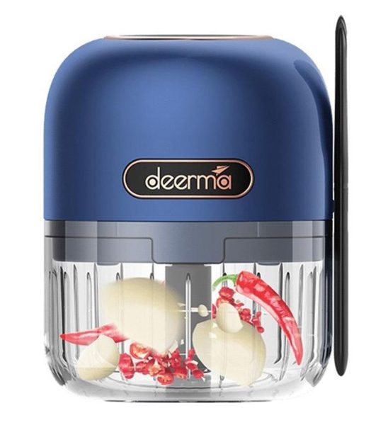 DEERMA πολυκόπτης JS100, επαναφορτιζόμενος , 150ml, 40W, 3 λεπίδες, μπλε