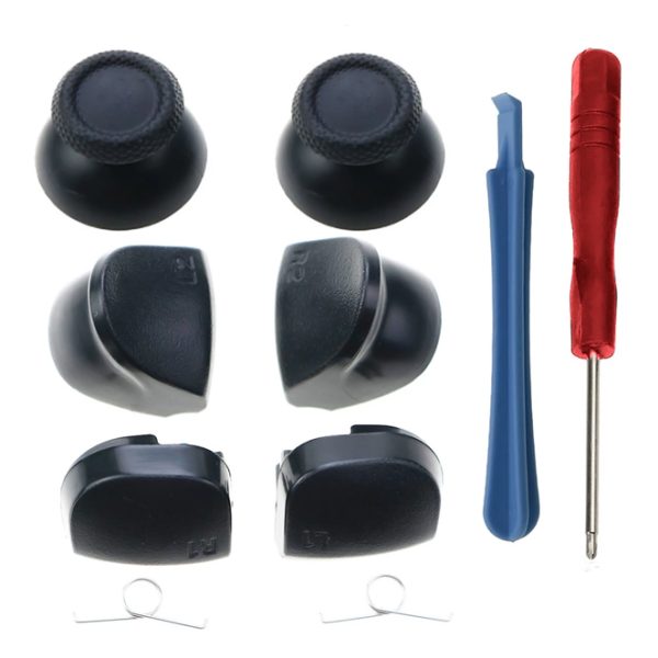 Ανταλλακτικά πλήκτρα SPPS5-0002 για χειριστήριο DualSense PS5, μαύρα