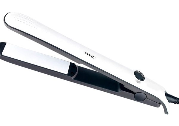 HTC ισιωτική μαλλιών JK-6016, 200°, 35W, λευκή-μαύρη