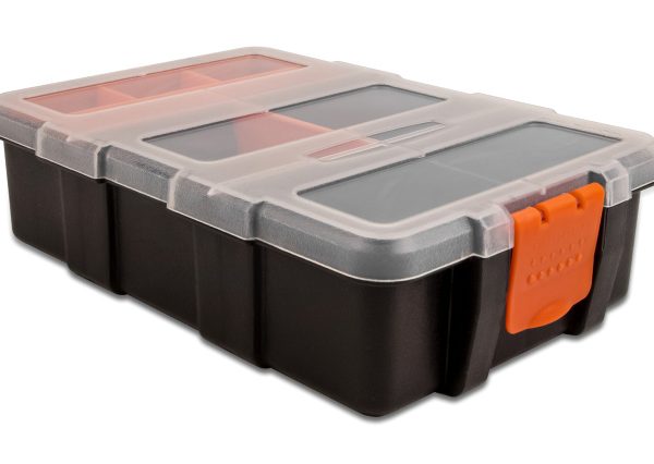 DELOCK ταμπακιέρα 18419, 11 θέσεων, 220 x 155 x 60mm, πλαστική, μαύρη