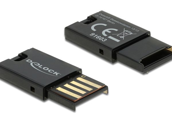 DELOCK USB card reader 91603 για κάρτες μνήμης micro SD, μαύρο