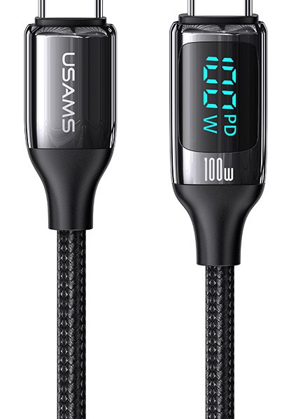 USAMS καλώδιο USB Type-C US-SJ546, 100W/5A, 1.2m, μαύρο