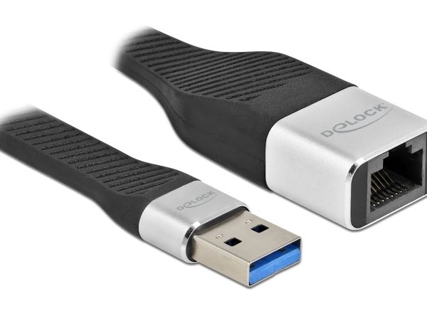 DELOCK αντάπτορας δικτύου 86937, USB, 1000Mbps Ethernet, 13cm, μαύρος