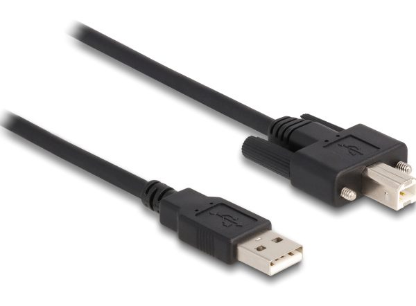 DELOCK καλώδιο USB σε USB Type B 87215, 3m, μαύρο