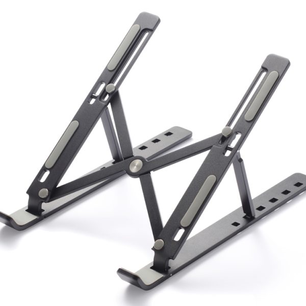 CABLETIME μεταλλική βάση laptop CT-LS01-AB, 15.6", ρυθμιζόμενη, μαύρη