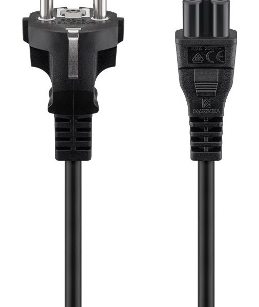 GOOBAY καλώδιο τροφοδοσίας 93586, 0.75mm², 1.8m, μαύρο