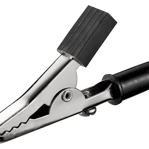 GOOBAY σετ κροκοδειλάκια 11414, 45mm, μαύρο, 10τμχ