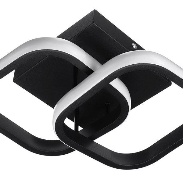 POWERTECH LED φωτιστικό οροφής HLL-0079, 20W, 4000K, 24x20cm, μαύρο