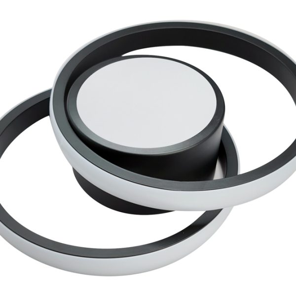 POWERTECH LED φωτιστικό οροφής HLL-0085, 32W, 4000K, 27x21cm, μαύρο