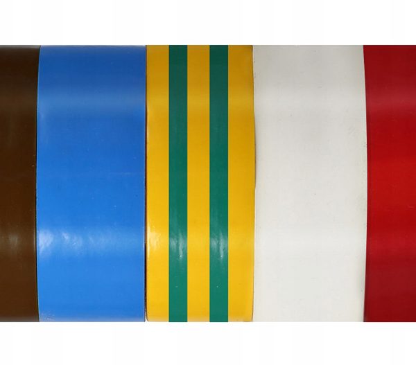 PROLINE μονωτική ταινία 13161, 19mm, 10m, διάφορα χρώματα, 5τμχ