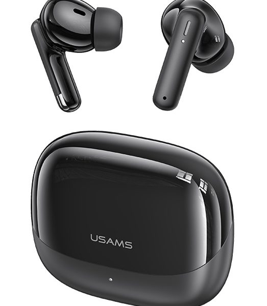 USAMS earphones με θήκη φόρτισης IF27, TWS, Φ13mm, 25/250mAh, μαύρα