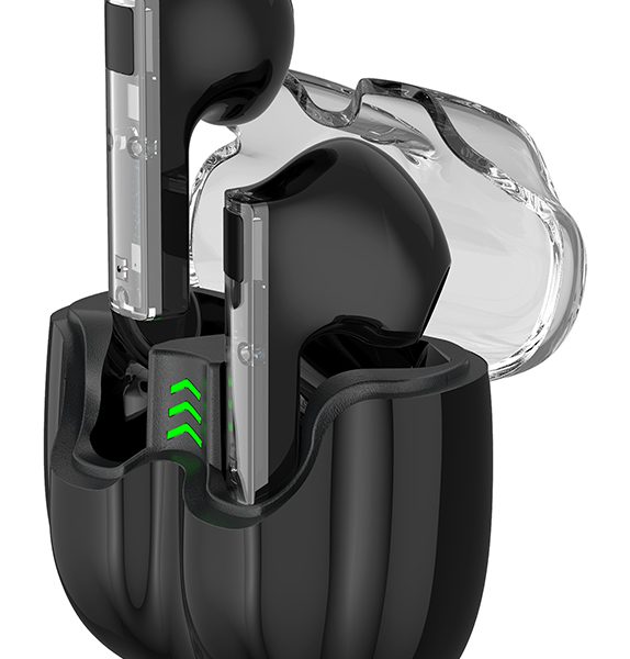 CELEBRAT earphones με θήκη φόρτισης TWS-W27, True Wireless, Φ13mm, μαύρα