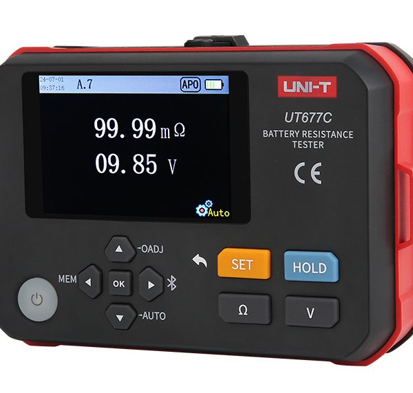 UNI-T μετρητής εσωτερικής αντίστασης μπαταριών UT677C, 0-3Ω, 0-120V