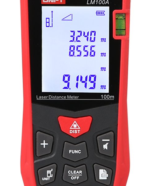 UNI-T laser μετρητής απόστασης LM100A, m/ft/in, 100m