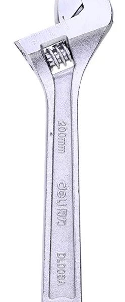 DELI γαλλικό κλειδί DL008A, 8"/200mm, 0-28mm, νίκελ