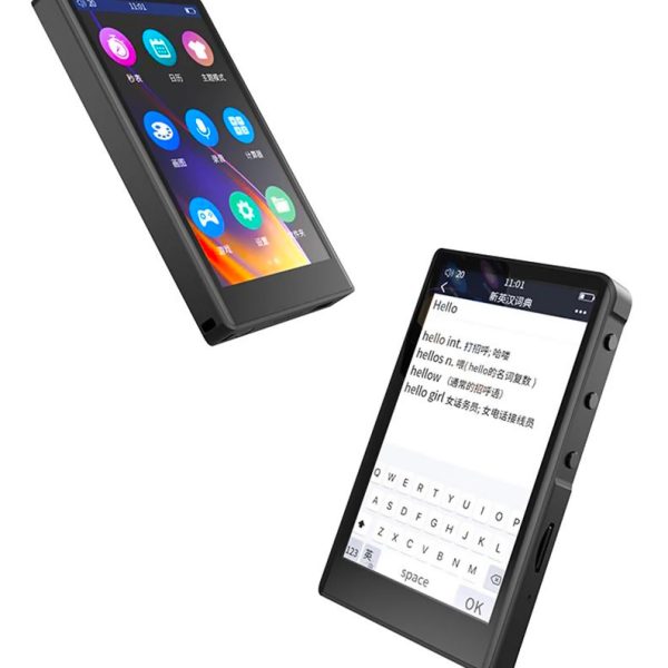RUIZU MP3 player Η9 με οθόνη αφής 3.8", 16GB, BT, 1000mAh, μαύρο