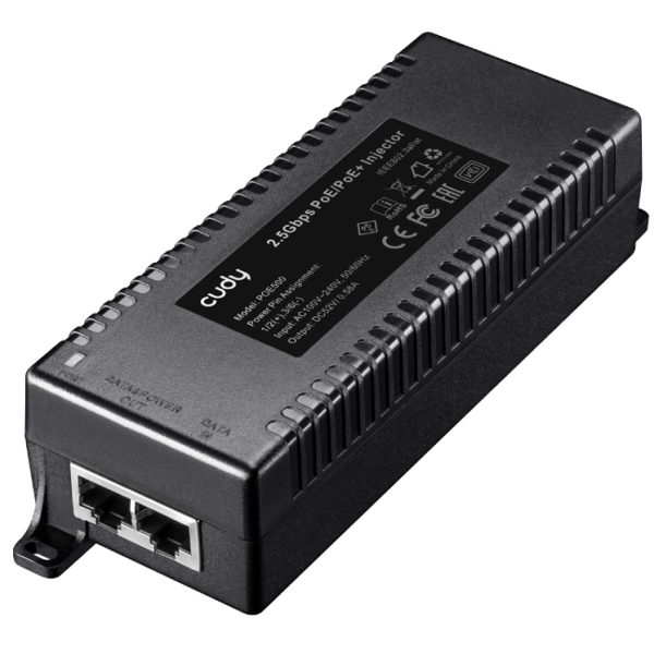CUDY 2.5Gbps PoE+/PoE injector POE500, 30W